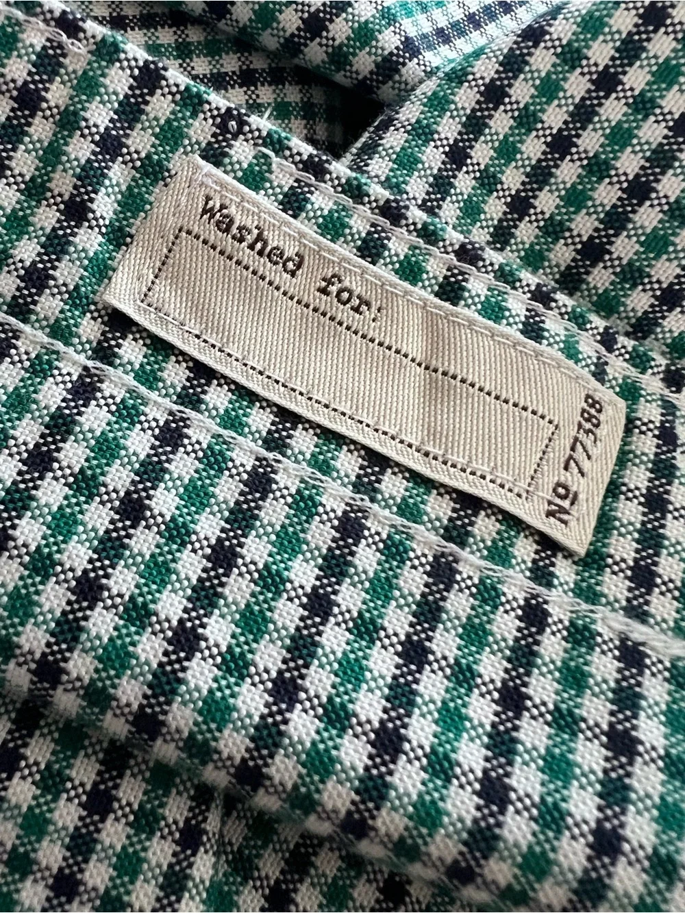 J Crew Slim Oxford Shirt OCBD Large Pima Cotton Micro Gingham Check Preppy
